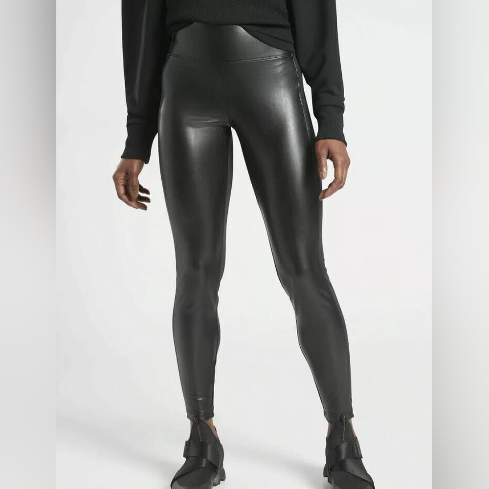 Athleta Black High-Waisted Leggings
